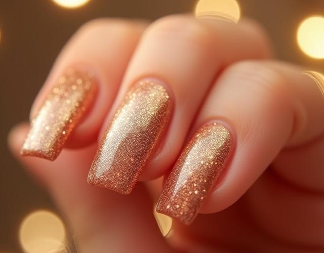 Kuku glitter untuk musim perayaan