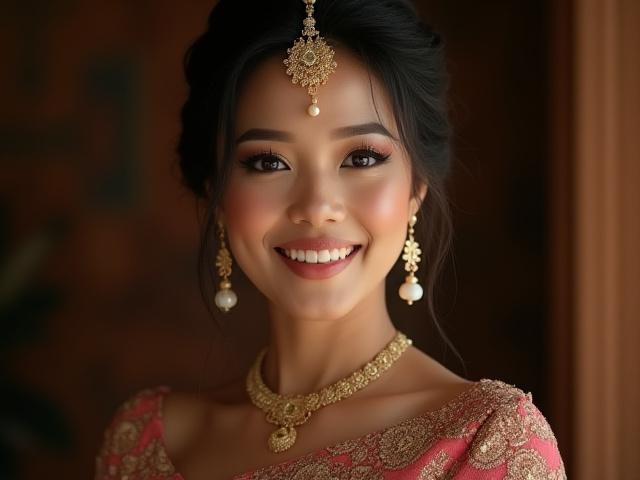 Pengantin Melayu tradisional dengan busana dan solekan klasik